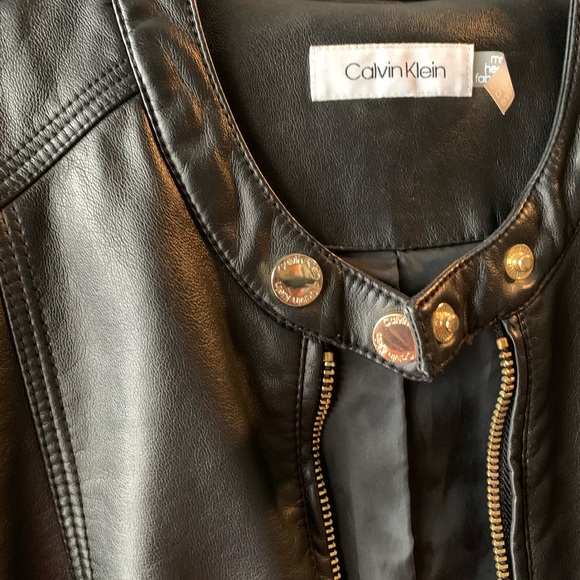 Vegan Leather jacket / black / size M - Picture 3 of 8